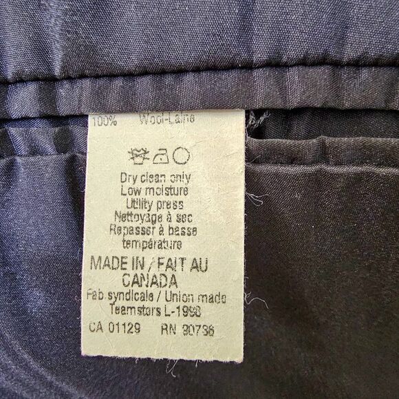 Vintage 1998 Lauren Ralph Lauren Wool Blazer Suit Coat Jacket Dark Gray Size 40R - Picture 11 of 13